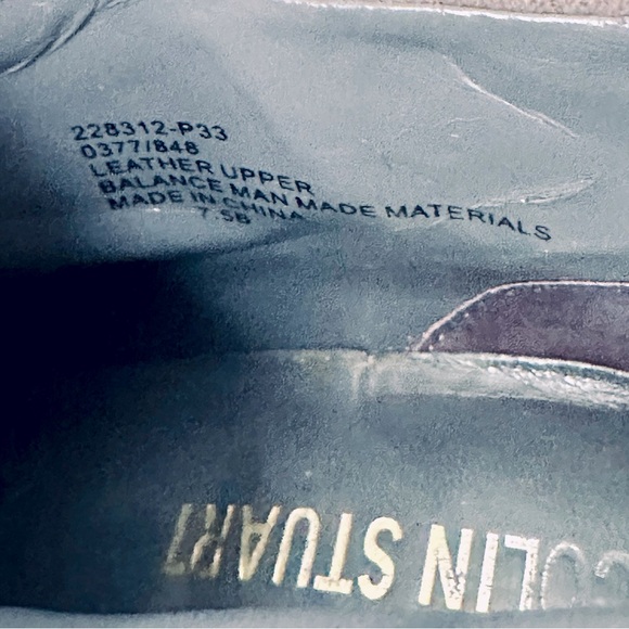 Colin Stuart Grey Leather Booties Size 7.5 - Picture 4 of 4